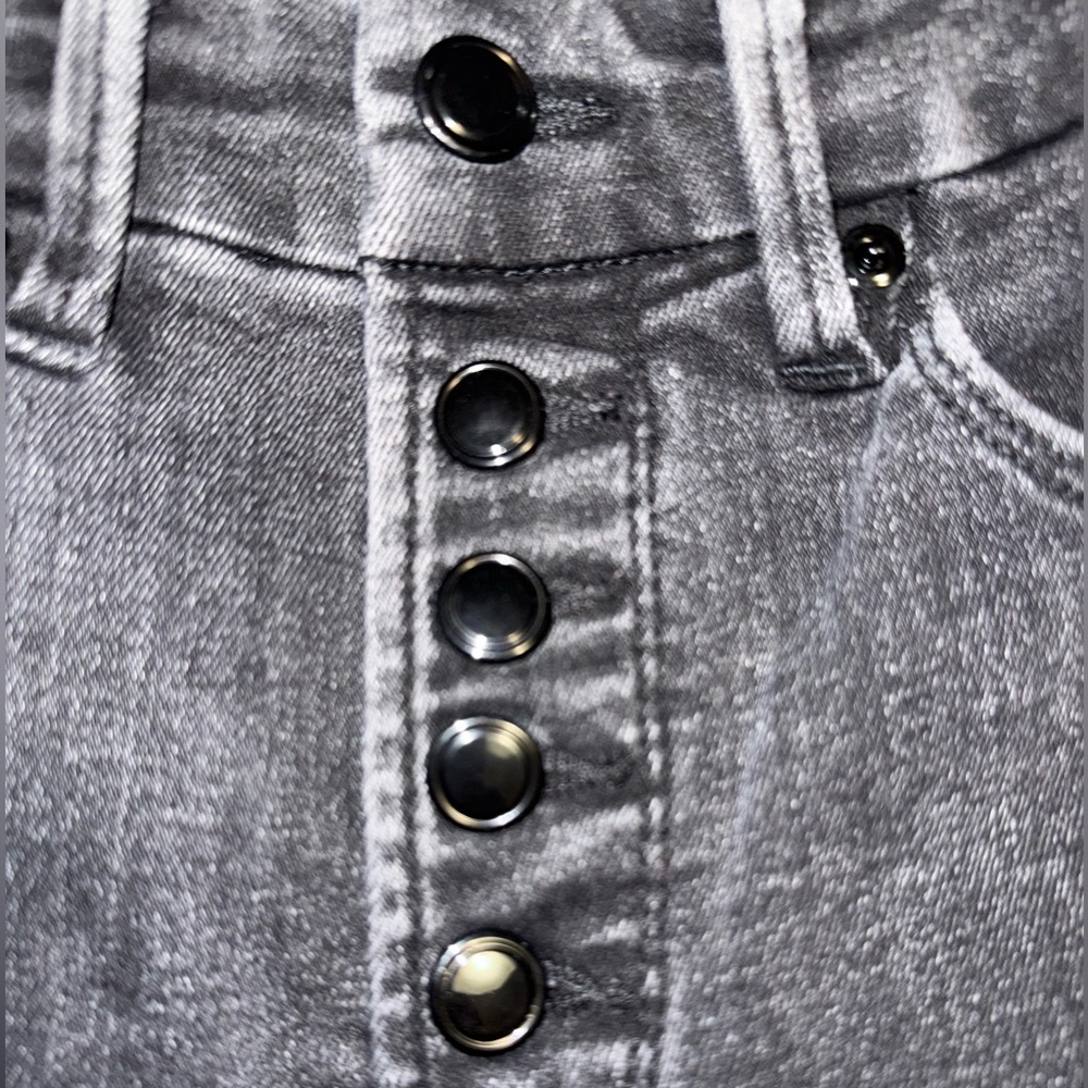 Good American “Good Legs” Crop Jeans Black 2 / 26 preppy business casual - Picture 9 of 12